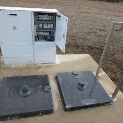 electrical switchboard for the well - hatch and stainless handrails 